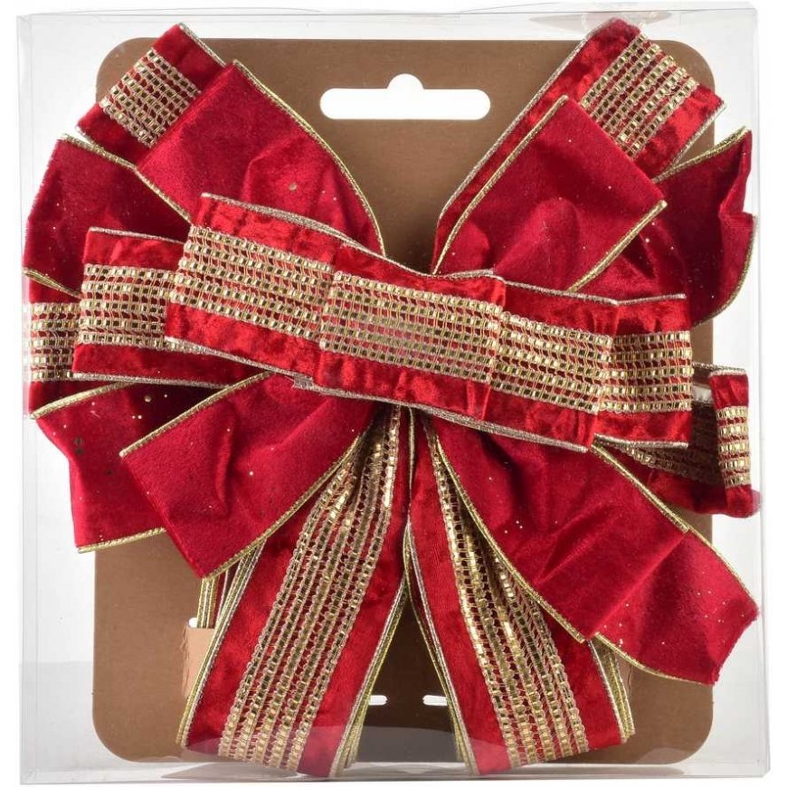 Mondex Since 1986 SANTA LILA napkin 32x130cm red with gold – 2