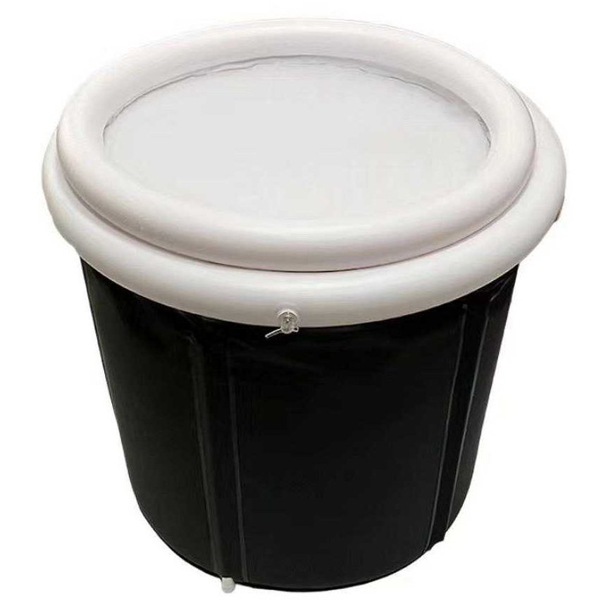 OEM Foldable portable inflatable bathtub 75 x 75 cm black – 4
