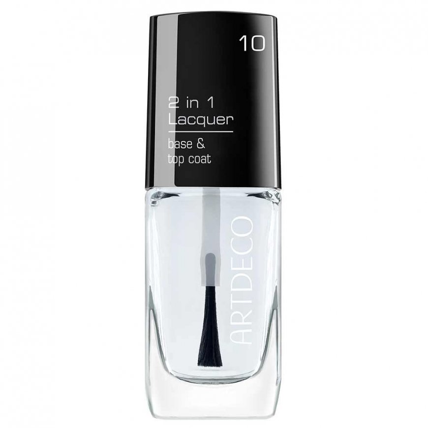 ARTDECO 2 in 1 Lacquer nagų lakas 10 ml Permatomas Blizgus