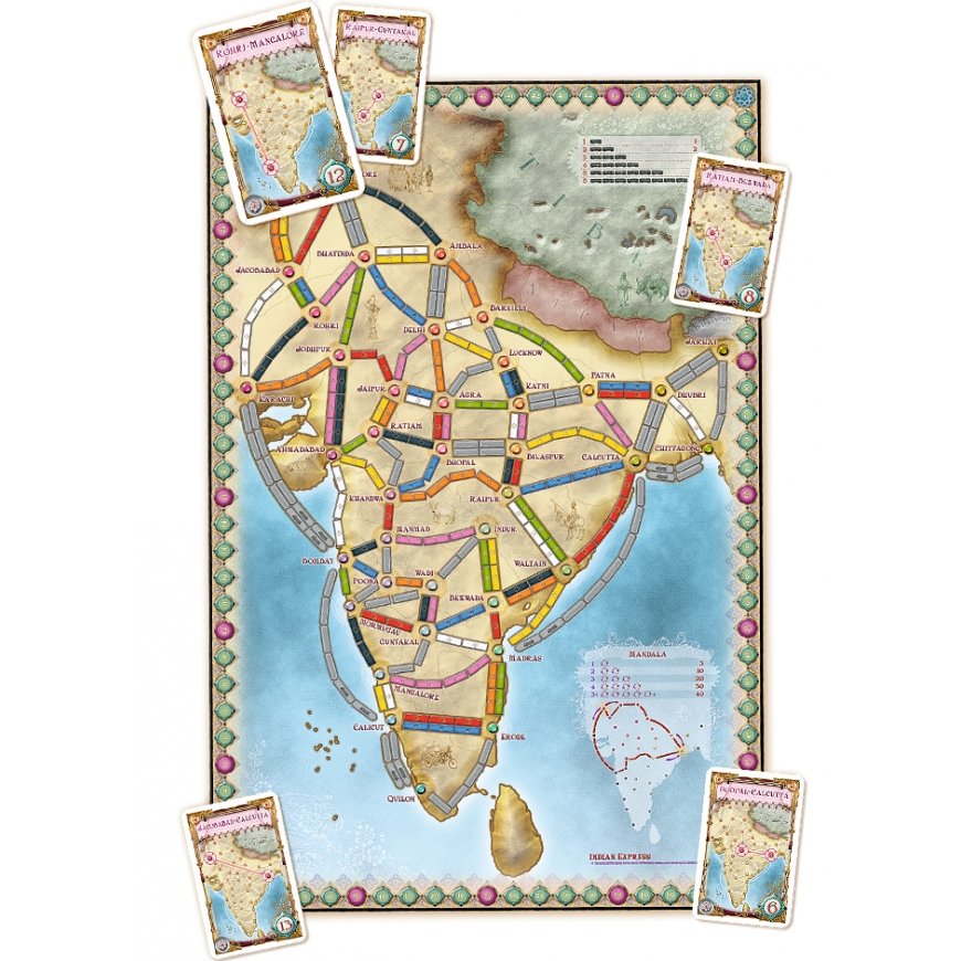 Days of Wonder Ticket to Ride India Lauamäng Plaatide baasil – 2