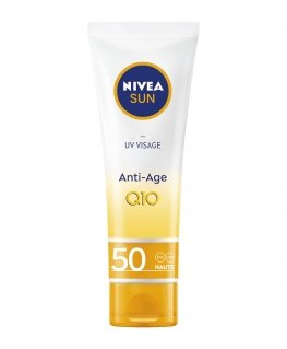 NIVEA UV Face Q10 Anti-Age Sun Cream SPF 50 ml Aurinkorasva Kasvot Aikuiset