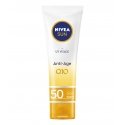 NIVEA UV Face Q10 Anti-Age Sun Cream SPF 50 ml Pretiedeguma krēms Seja Pieaugušajiem NIVEA UV Face Q10 Anti-Age Sun Cream SPF 50 ml Pretiedeguma krēms Seja Pieaugušajiem