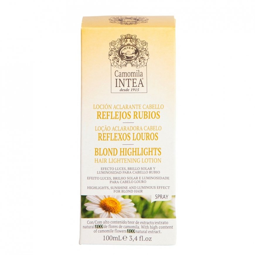 Inteacosmetics Premium Natural Blonde Highlights Hair Lightening Spray with Ecologic Camomile Extrac – 3