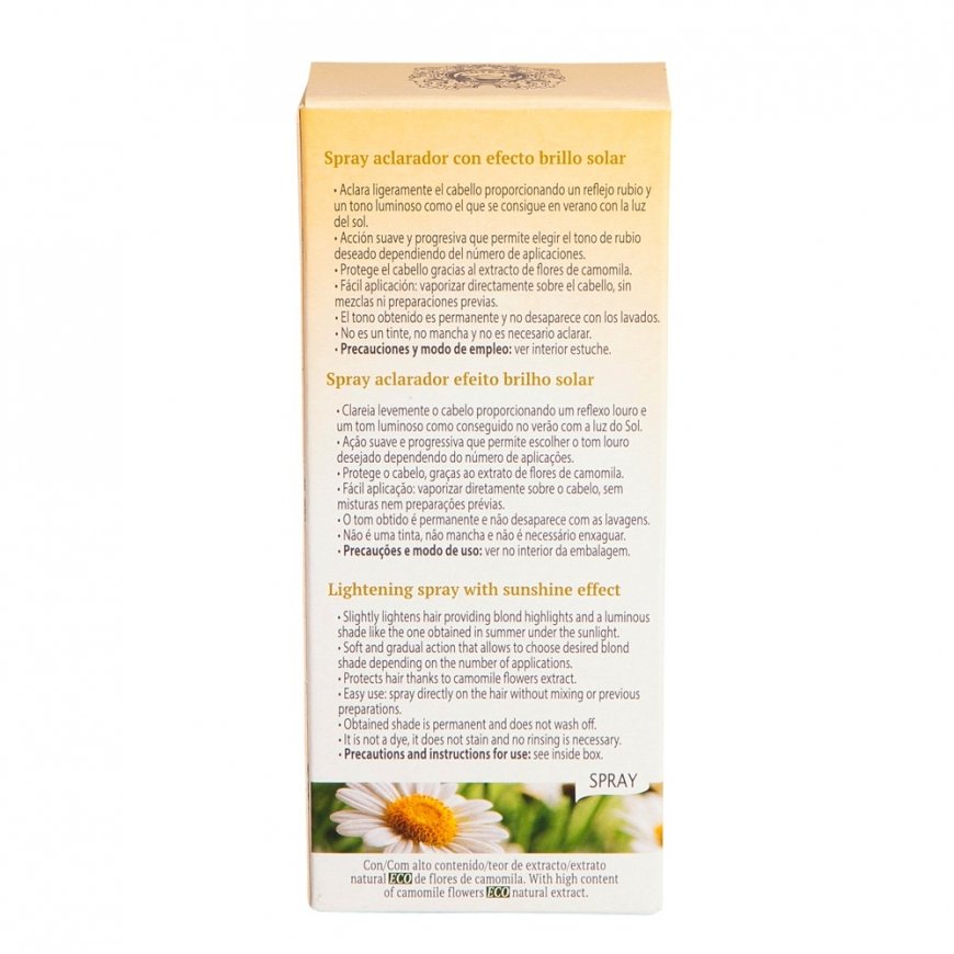 Inteacosmetics Premium Natural Blonde Highlights Hair Lightening Spray with Ecologic Camomile Extrac – 4