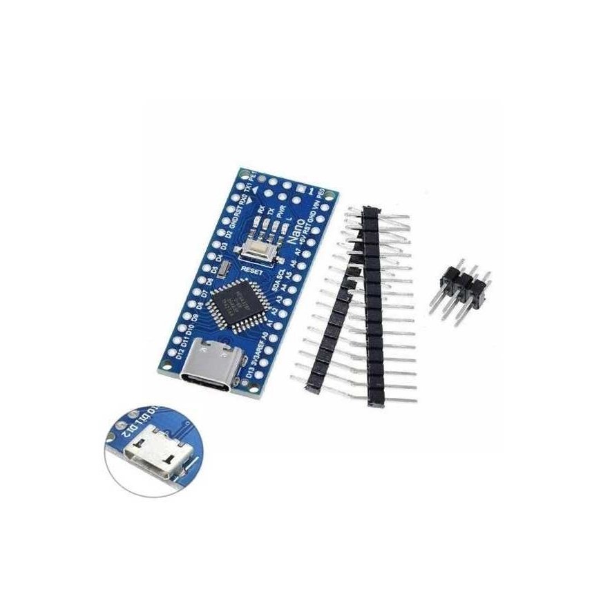 NANO V3.0 16MHz mikro USB – ATmega328P – CH340 – klonas – Arduino