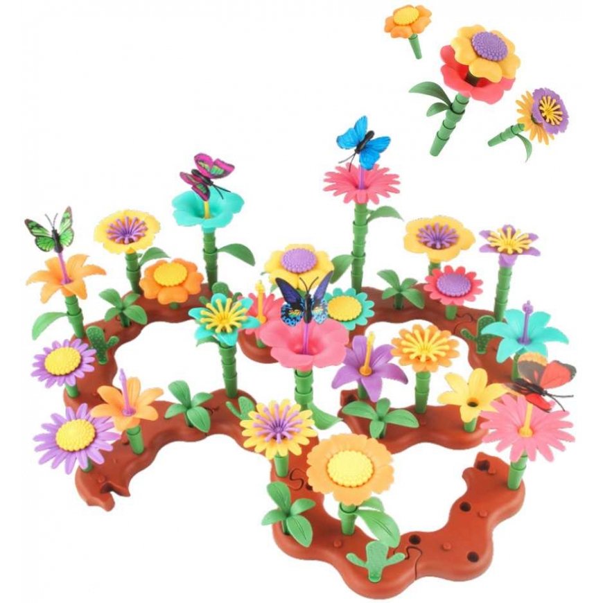 Lean Toys Konstruktorius lasteledele „Creative Garden“ 198 tk. – 2