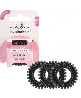 invisibobble Original True Black Juuste tarvik Juukselint 3 tk