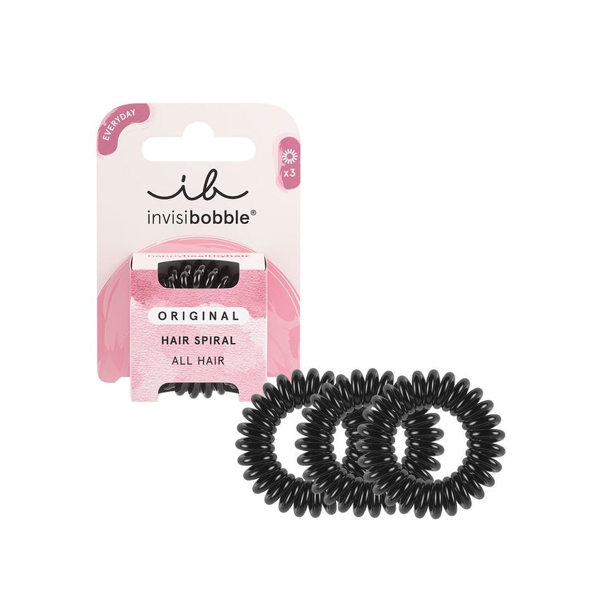 invisibobble Original True Black Juuste tarvik Juukselint 3 tk