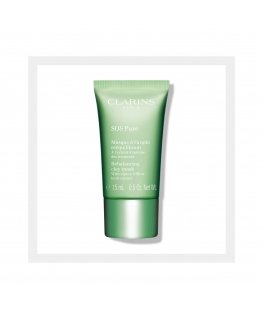 Clarins SOS Pure Rebalancing Puhastav näomask Mõlemale soole sobiv 15 ml Kreemikas