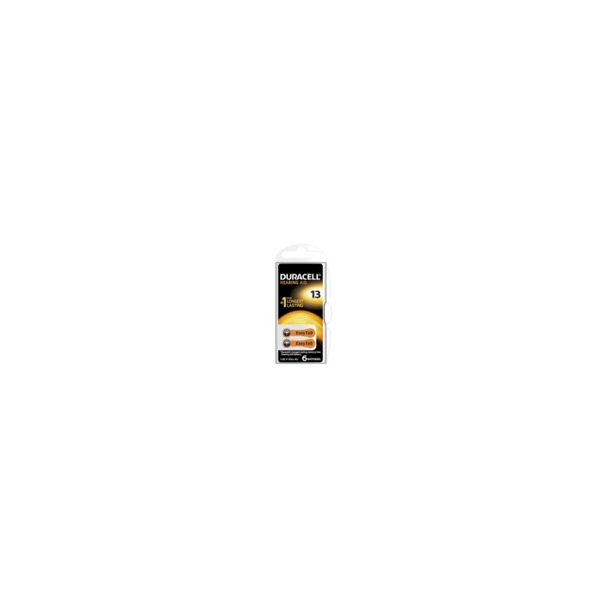 Duracell Hearing Aid Batteries 13 (A13) 6-pack