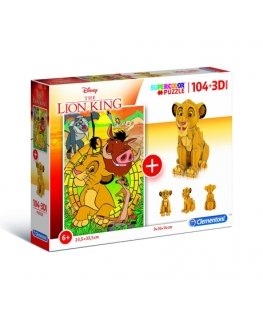 Clementoni Lion King 3D pusle 104 tk Televisioon/filmid
