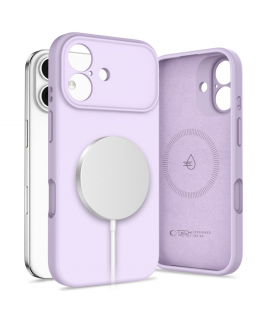 Dėklas TECH-PROTECT SILICONE MAGSAFE IPHONE 17 MAUVE