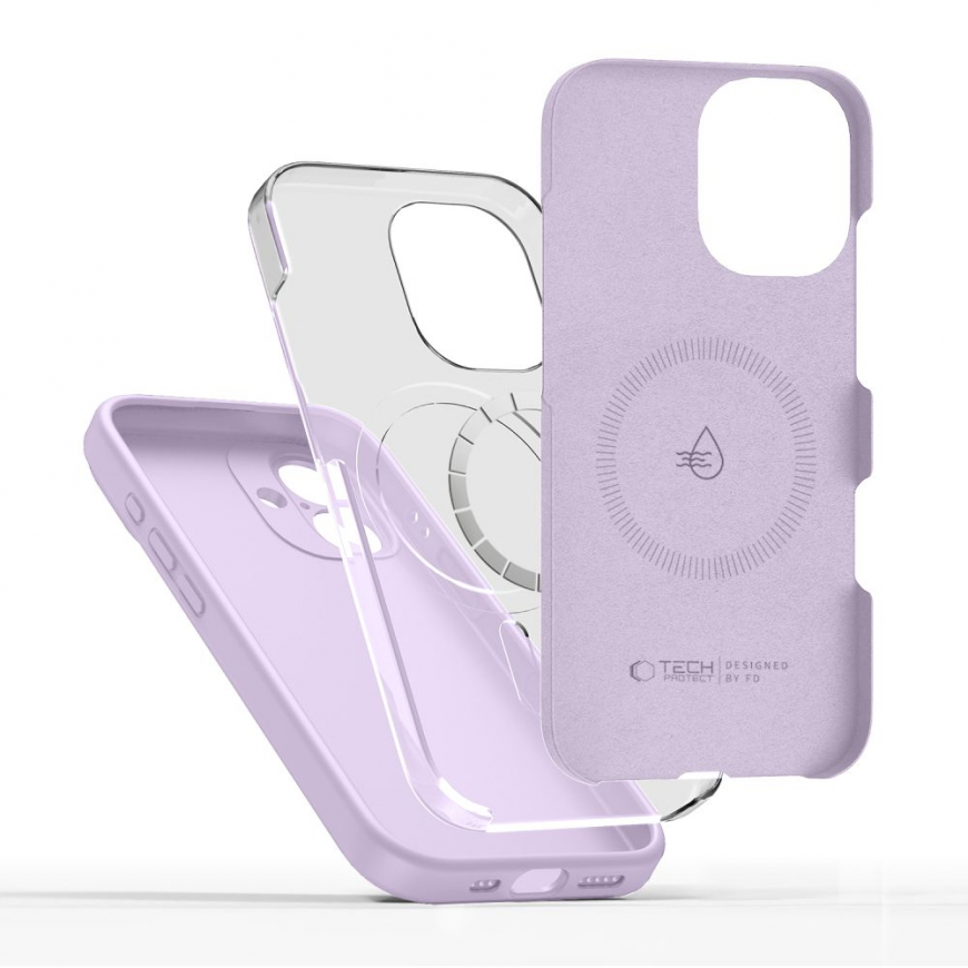 TECH-PROTECT SILIKONI MAGSAFE IPHONE 17 MAUVE -kotelo – 2