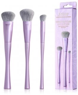 Jessup Luxury Violetinė Veido Dangos Trio Makiažo Komplektas Pędzli do Makijażu T513 3 vnt.