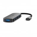 Nedis CCGB64220GY01 keskitin USB 3.2 Gen 1 (3.1 Gen 1) Type-C 5000 Mbit/s Harmaa Nedis CCGB64220GY01 keskitin USB 3.2 Gen 1 (3.1 Gen 1) Type-C 5000 Mbit/s Harmaa