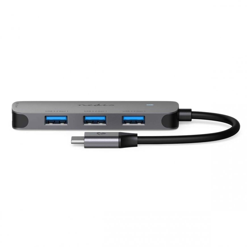 Nedis CCGB64220GY01 interfeisa centrmezgls USB 3.2 Gen 1 (3.1 Gen 1) Type-C 5000 Mbit/s Pelēks – 2