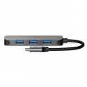 Nedis CCGB64220GY01 keskitin USB 3.2 Gen 1 (3.1 Gen 1) Type-C 5000 Mbit/s Harmaa Nedis CCGB64220GY01 keskitin USB 3.2 Gen 1 (3.1 Gen 1) Type-C 5000 Mbit/s Harmaa