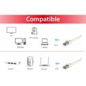 Equip Cat.6A Pro S/FTP Patch Cable, 0.5m, White Equip Cat.6A Pro S/FTP Patch Cable, 0.5m, White
