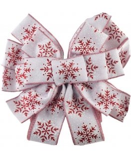 Mondex Since 1986 SANTA LILA napkin 32x130cm white and red snowflake