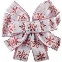 Mondex Since 1986 SANTA LILA napkin 32x130cm white and red snowflake Mondex Since 1986 SANTA LILA napkin 32x130cm white and red snowflake