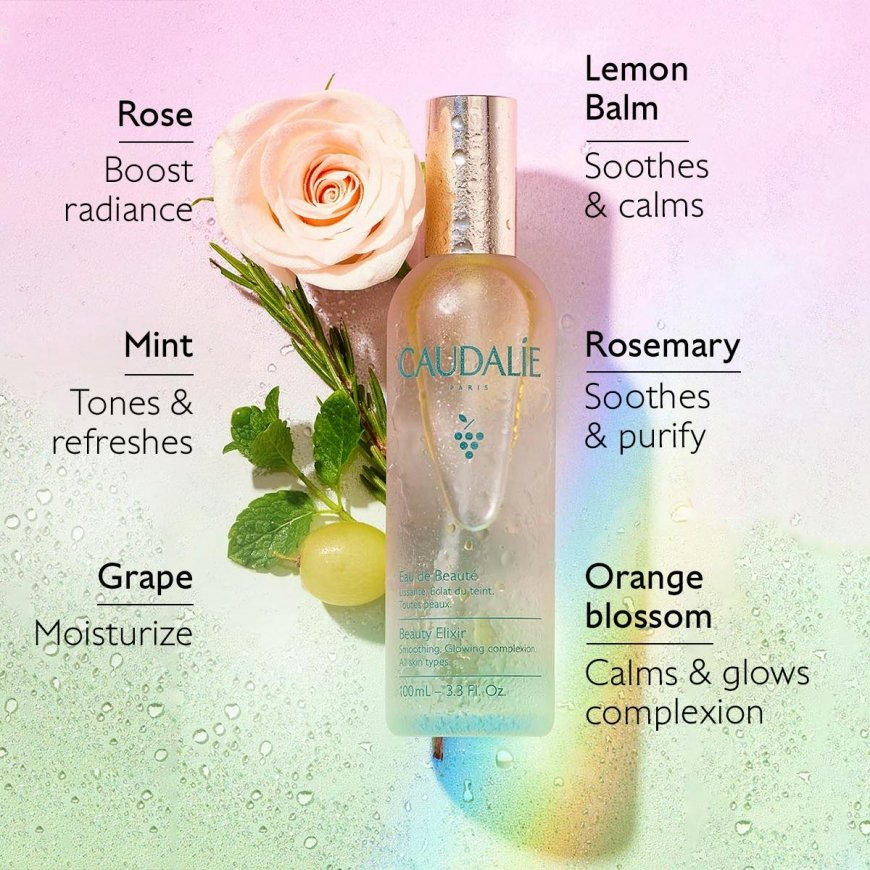 Caudalie Beauty Elixir Prep, Set, Glow Face Mist 30ml – 5