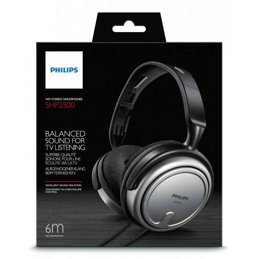 Philips Indoor Corded TV Headphone SHP2500/10 – 2
