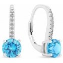 Brilio Silver Sparkling silver earrings with light blue zircon EA415WAQ Brilio Silver Sparkling silver earrings with light blue zircon EA415WAQ