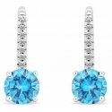 Brilio Silver Sparkling silver earrings with light blue zircon EA415WAQ Brilio Silver Sparkling silver earrings with light blue zircon EA415WAQ