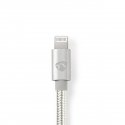 Nedis CCTB39940AL10 кабель с разъемами Lightning 1 m Алюминий Nedis CCTB39940AL10 кабель с разъемами Lightning 1 m Алюминий