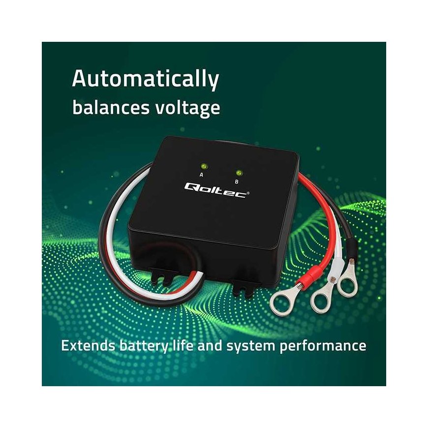 Qoltec Voltage Balancer 24V for batteries 2 x 12V | 5A | LiFePO4 AGM GEL – 2