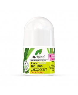 Dr Organic Tea Tree Moteriškas Rutulinis dezodorantas 50 ml 1 vnt