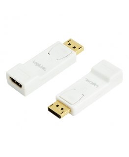 LogiLink CV0057 cable gender changer DisplayPort HDMI White, Yellow