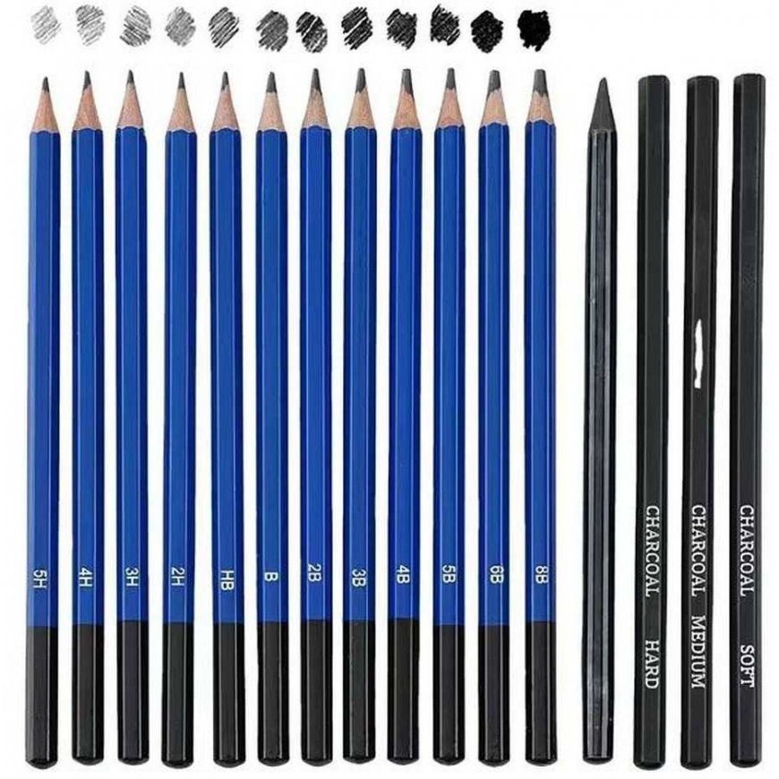 Puzzle H&B Sketch Drawing Set Pencil Case 72in1 KP-C72B – 5