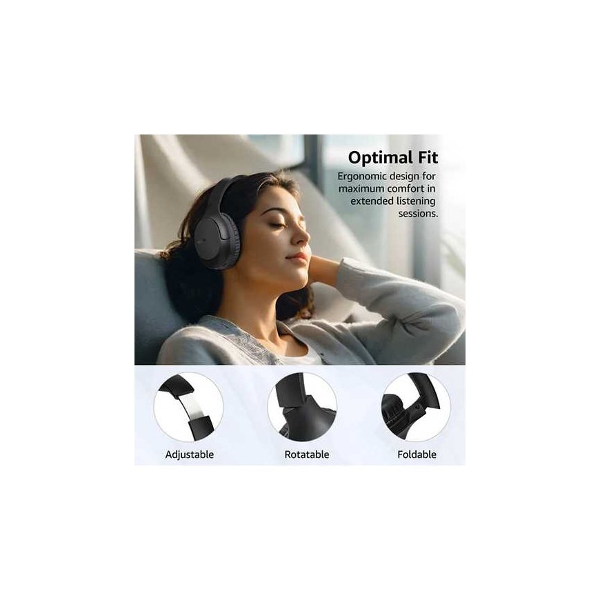 Tozo H100 Bluetooth Over-Ear Headphones Black – 5