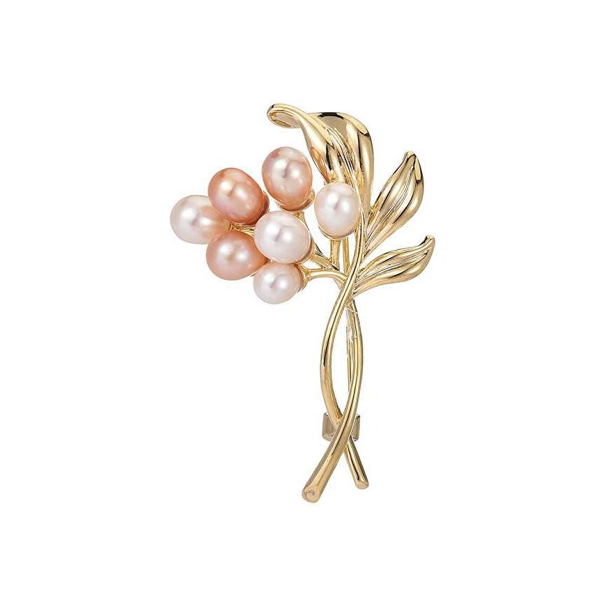 Troli Elegantiška paauksuota sagē ar mākslīgajiem pērļiem „Twig Gold“