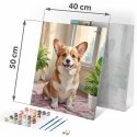 Glezna pēc skaitļiem 40x50 cm Massido Corgi suns Glezna pēc skaitļiem 40x50 cm Massido Corgi suns