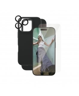 PanzerGlass CARE by ® Fashion 3-in-1 Bundle iPhone 16 Pro mobilo telefonu apvalks Aploksne Caurspīdīgs