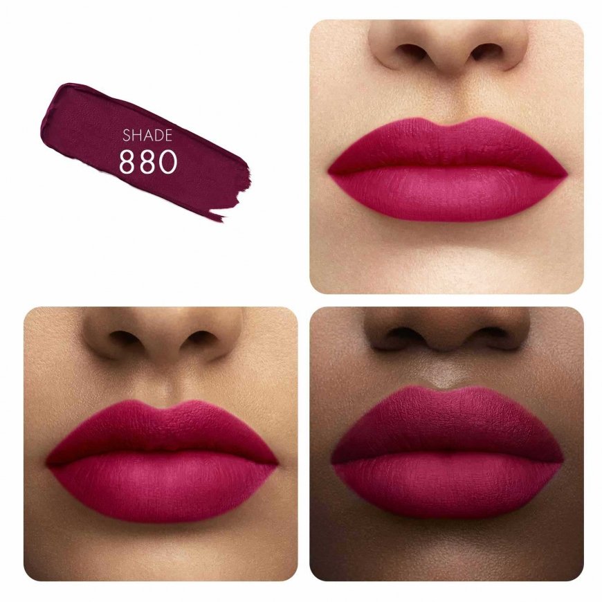 Guerlain KissKiss Tender Matte 2,8 g 880 Caress Plum Matēts – 2