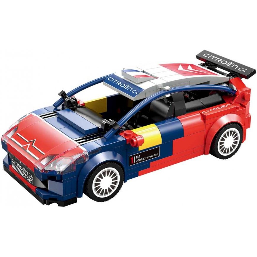 CaDA constructor blocks for the racing car 'Citroen C4 WRC' racing car Sports car 296 pieces – 3