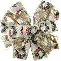 Mondex Since 1986 SANTA LILA napkin 32x130cm sand color golden wreath