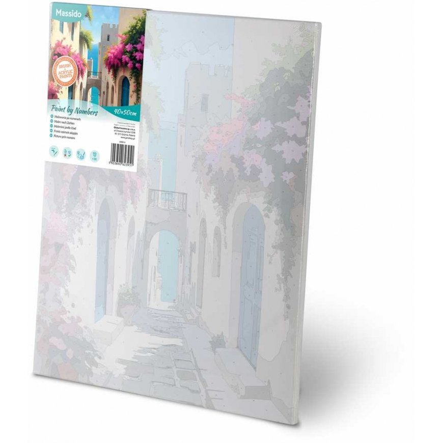 Pilt joonistamiseks numbritega 40x50 cm Massido Linnamaastik – 3