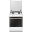 Amica 618GE3.39HZpTaDpNA(W) Отдельностоящая плита для готовки Электричество Газовый Белый