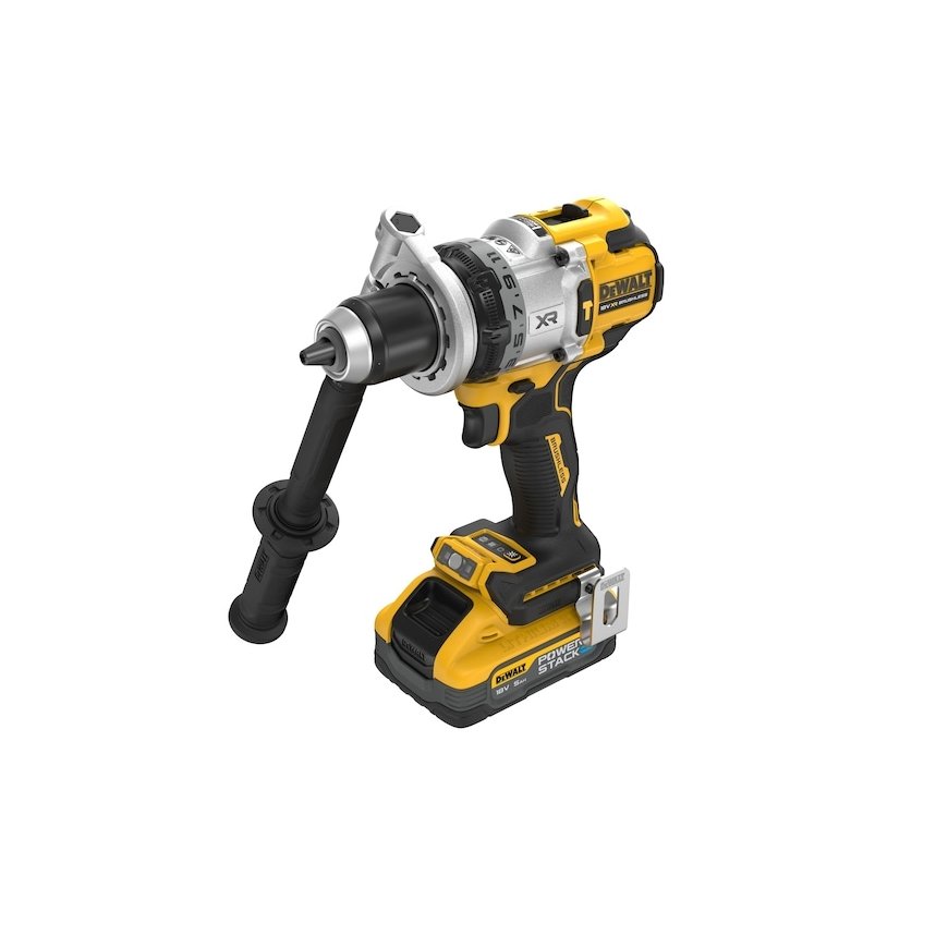 DeWALT DCD1007H2T-QW porakone 2250 RPM 1,85 kg musta, Keltainen – 3