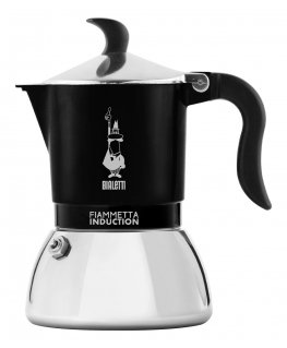 Bialetti Fiammetta Induction Mokkapannu 0,1 L musta, Ruostumaton teräs
