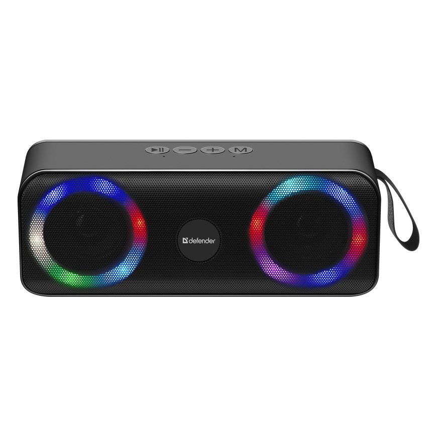 Defender Q1 Stereo portatīvais skaļrunis Melns