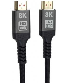 PremiumCord ULTRA HDMI 2.1 Augstas ātruma + Ethernet kabelis 8K@60Hz, zelta pārklājums 3m
