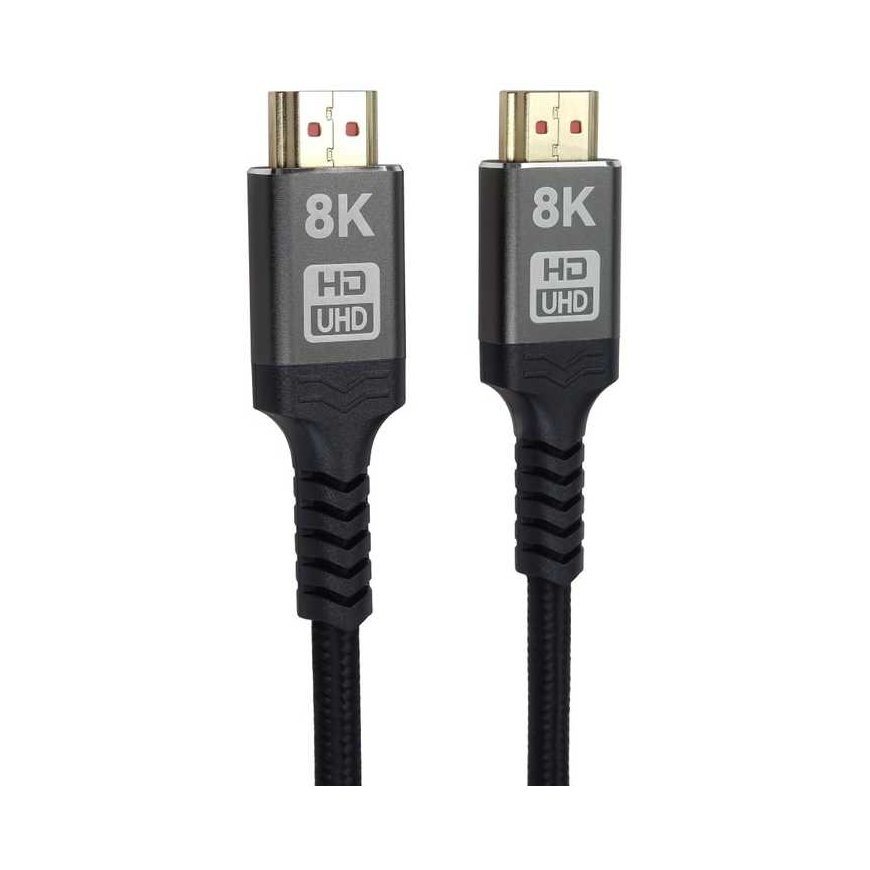 PremiumCord ULTRA HDMI 2.1 kõrge kiirus + Ethernet kaabel 8K@60Hz, kuldne kaetud 3m