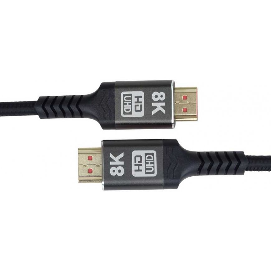 PremiumCord ULTRA HDMI 2.1 High Speed + Ethernet -kaapeli 8K@60Hz, kultapinnoitettu 3m – 2