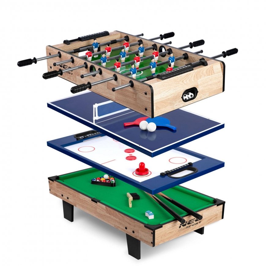 Ceļu spēļu galds 4in1 Neo Sport NS-800 80x43x30cm koka – 2