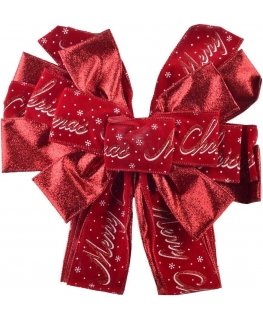 Mondex Since 1986 SANTA LILA napkin 32x130cm red Merry Christmas